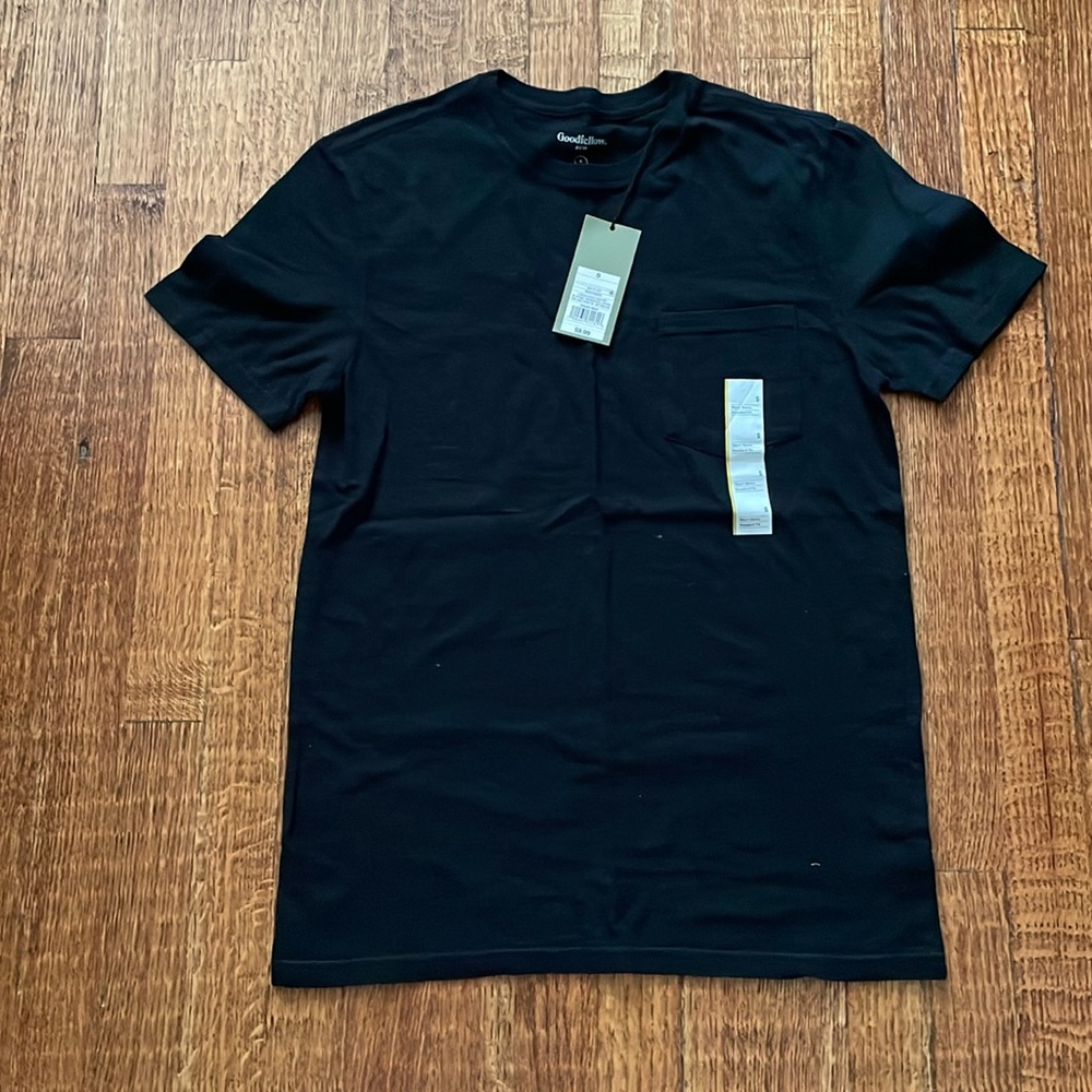 NWT Goodfellow Black Pocket TShirt